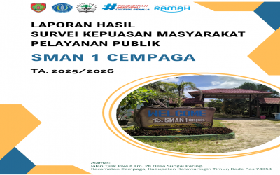 Hasil Survei Kepuasan Masyarakat (SKM) SMAN 1 Cempaga Tahun Ajaran 2025/2026